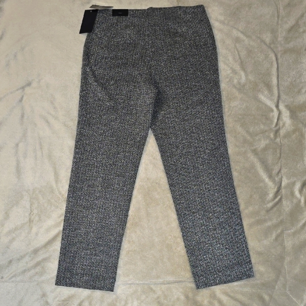 The Limited Black/White Dress Pants Textured Finish Petite M
